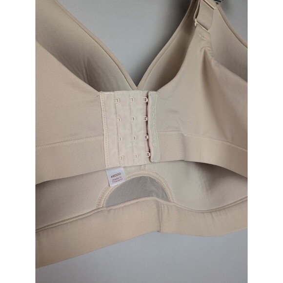 Cacique Bra 48DDD Lightly Lined No-Wire Beige Tan Lane Bryant Wireless Plus Size - Picture 7 of 14